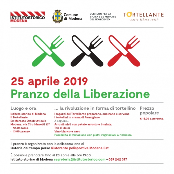 Pranzo della Liberazione 25 aprile 2019